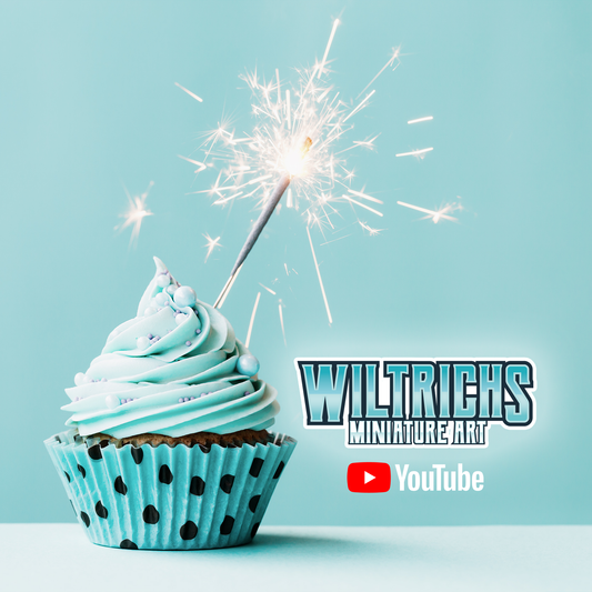 Wiltrichs Miniature Art YouTube Channel's 4th Birthday Cake