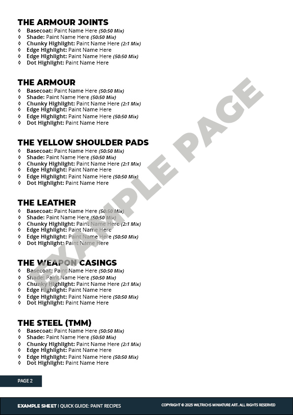 Quick Guide: Paint Recipes - Wolf Priest