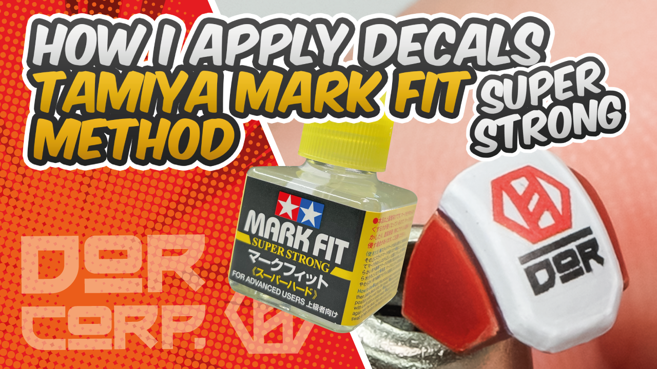 Load video: How to apply decals with Tamiys Mark Fit Super Strong